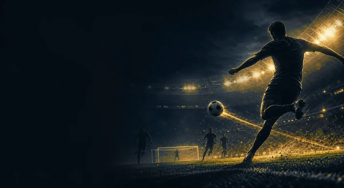 Oltinbet futbol garovlari uchun stadion va futbolchi tasviri